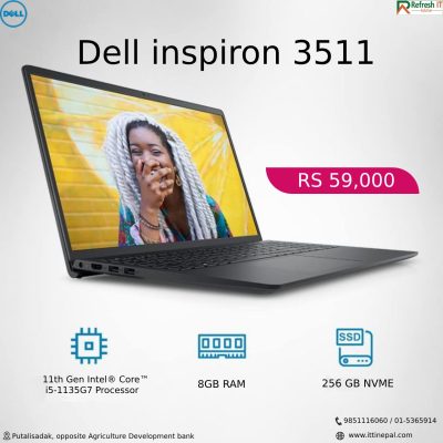 Dell Inspiron 3511 i5 11th Gen / 8GB RAM / 256GB SSD / 15.6″ FHD Display/1 yearWarranty