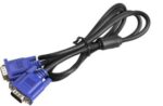 VGA 1.5m VGA  with 15-pin connectors, durable design, shielded for clear analog video, compatible with PCs, monitors, and projectors.