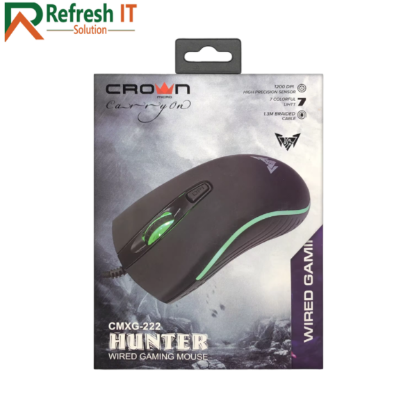 CROWN CMXG-222 HUNTER Wired Gaming Mouse