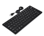 USB Mini Compact Black Keyboard - Image 3