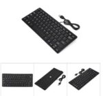 USB Mini Compact Black Keyboard