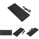 USB Mini Compact Black Keyboard